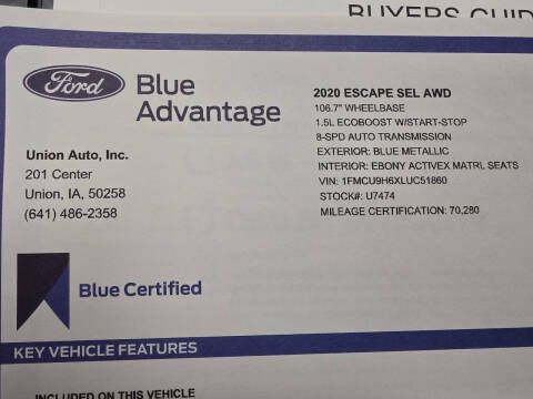 2020 Ford Escape SEL