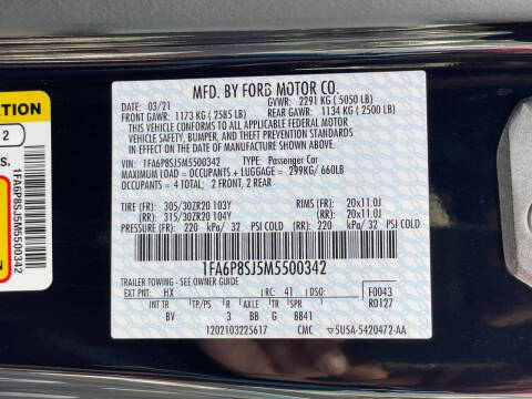 2021 Ford Mustang Shelby GT500