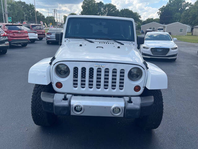 2013 Jeep Wrangler Unlimited for sale at Mitrione Motors in Springfield, IL