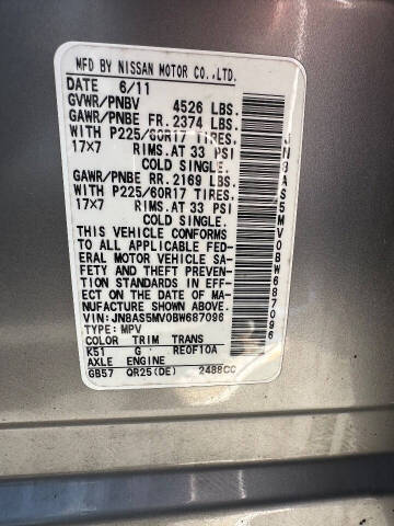 2011 Nissan Rogue SV