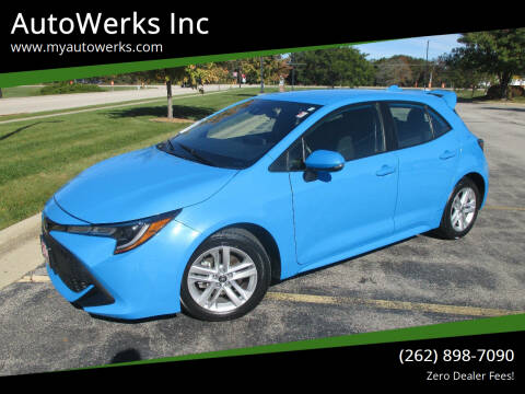 2020 Toyota Corolla Hatchback for sale at AutoWerks Inc in Sturtevant WI