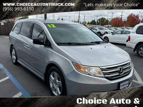 2012 Honda Odyssey for sale at Choice Auto & Truck in Sacramento CA