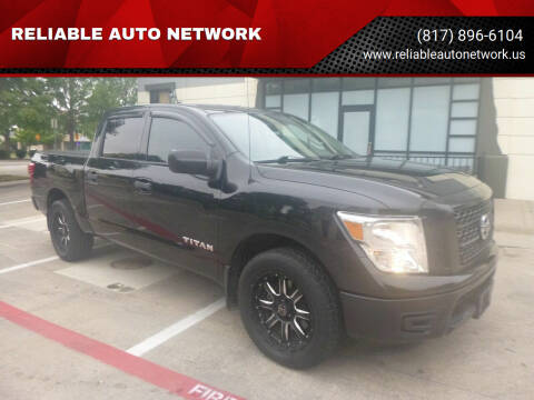 2018 Nissan Titan for sale at RELIABLE AUTO NETWORK in Arlington TX