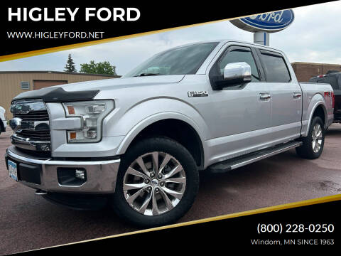 2016 Ford F-150 for sale at HIGLEY FORD in Windom MN