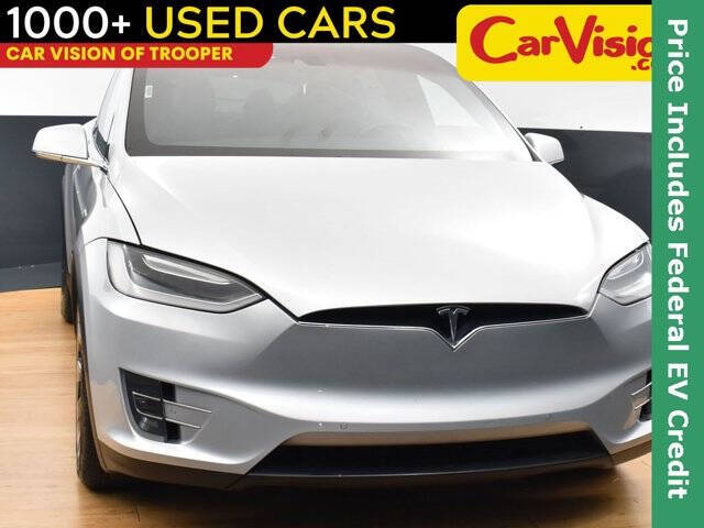 Used 2016 Tesla Model X 75D with VIN 5YJXCBE2XGF017962 for sale in Conshohocken, PA