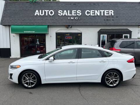 2019 Ford Fusion for sale at Auto Sales Center Inc in Holyoke MA