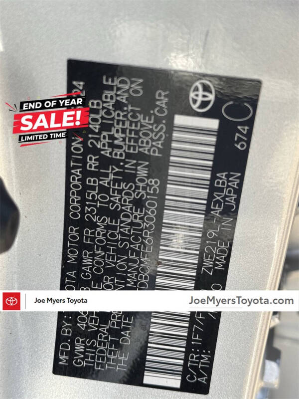 2024 Toyota Corolla Hybrid LE