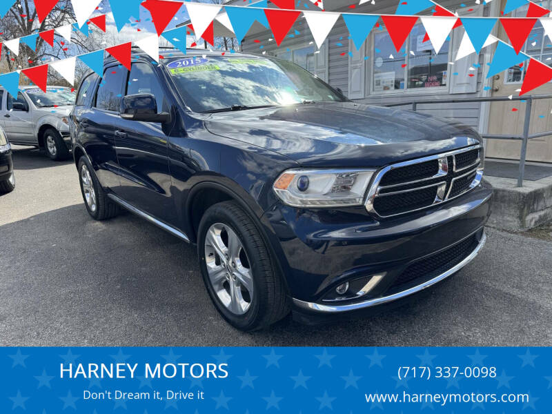 2015 Dodge Durango for sale at HARNEY MOTORS in Gettysburg PA