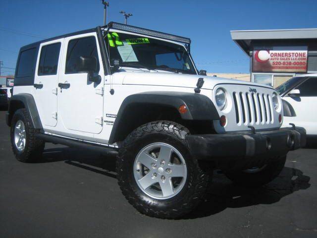 2012 Jeep Wrangler Unlimited for sale at Cornerstone Auto Sales in Tucson AZ
