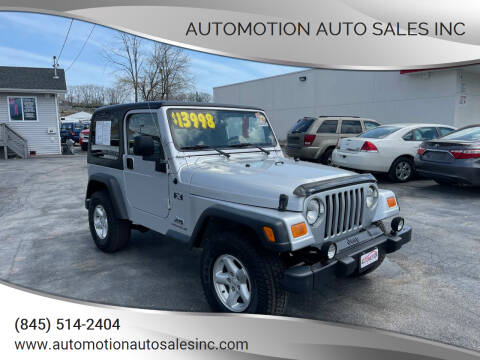 2004 Jeep Wrangler for sale at Automotion Auto Sales Inc in Kingston NY