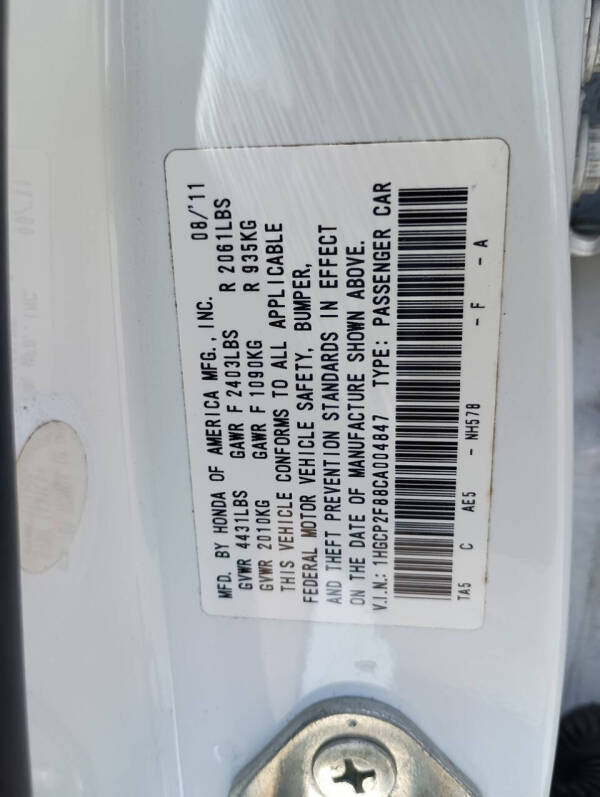 2012 Honda Accord EX-L