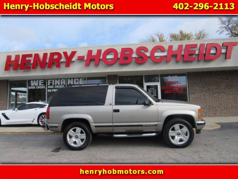 1999 Chevrolet Tahoe for sale at Henry-Hobscheidt Motors in Plattsmouth NE