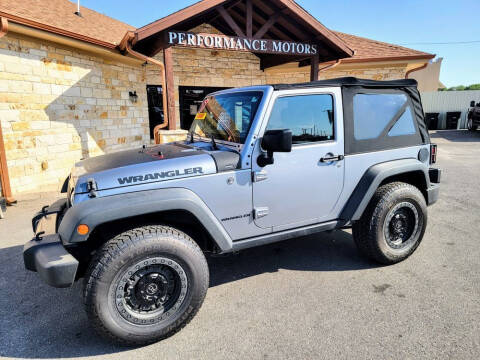 2017 Jeep Wrangler for sale at Performance Motors Killeen Second Chance in Killeen TX