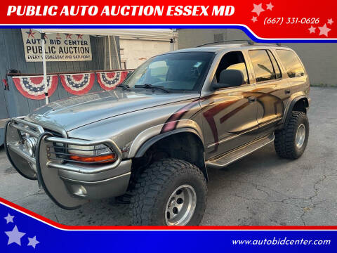 1999 Dodge Durango for sale at PUBLIC AUTO AUCTION ESSEX MD in Essex MD