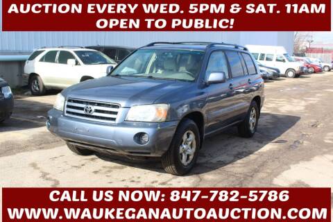 2006 Toyota Highlander for sale at Waukegan Auto Auction in Waukegan IL