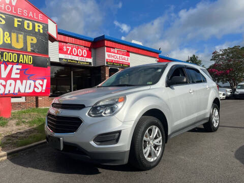 2017 Chevrolet Equinox for sale at HW Auto Wholesale in Norfolk VA