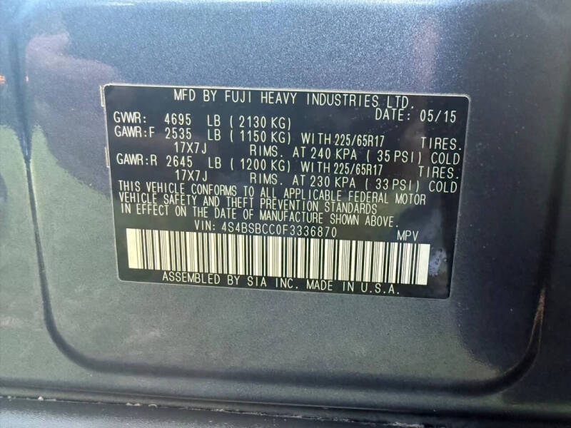 2015 Subaru Outback 2.5i Premium