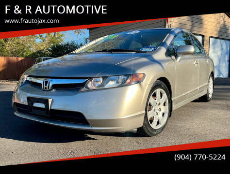 2006 Honda Civic for sale at F & R AUTOMOTIVE in Jacksonville FL