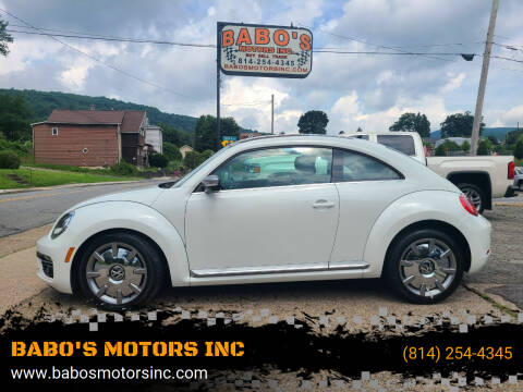 2014 Volkswagen Beetle for sale at BABO'S MOTORS INC in Johnstown PA