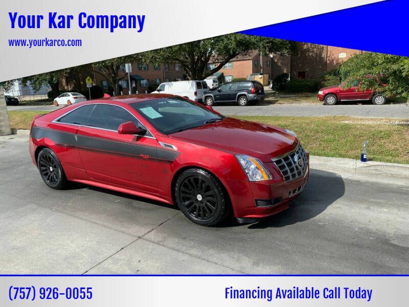 2013 Cadillac CTS for sale at Your Kar Company in Norfolk VA