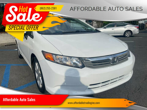 2012 Honda Civic for sale at Affordable Auto Sales in Irvington NJ