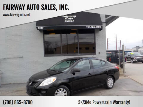 2012 Nissan Versa for sale at FAIRWAY AUTO SALES, INC. in Melrose Park IL