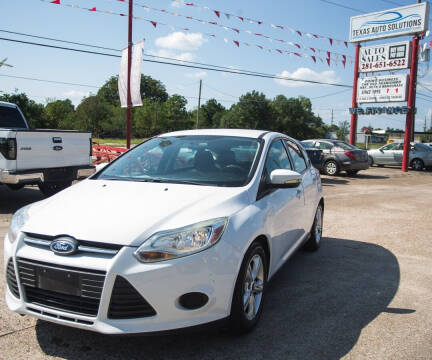 2013 Ford Focus for sale at Texas Auto Solutions - Spring in Spring TX