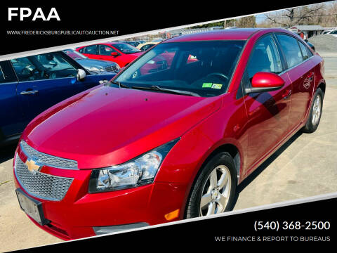 2011 Chevrolet Cruze for sale at FPAA in Fredericksburg VA