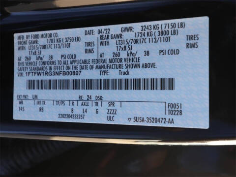 2022 Ford F-150 Raptor