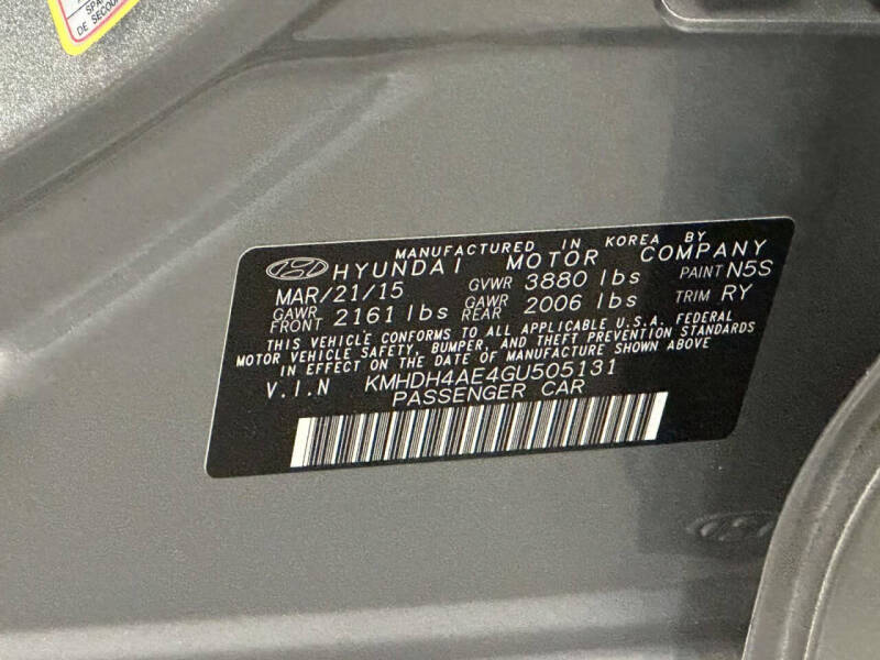 2016 Hyundai Elantra Value Edition