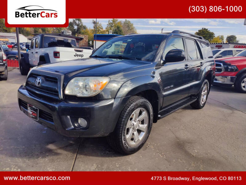 2007 Toyota 4Runner for sale at Better Cars in Englewood CO