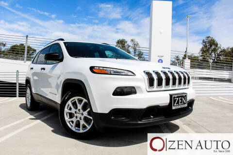 2016 Jeep Cherokee for sale at Zen Auto Sales in Sacramento CA