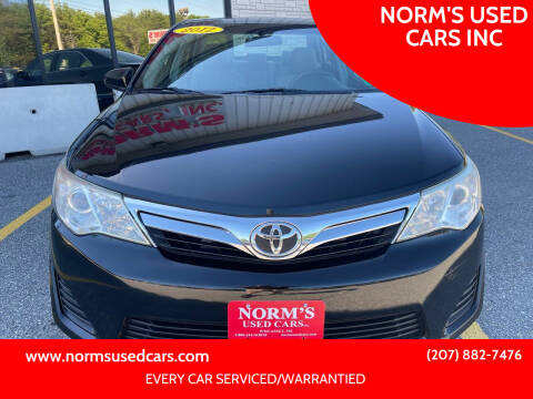 2012 Toyota Camry for sale at NORM'S USED CARS INC in Wiscasset ME