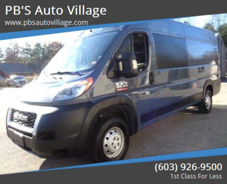 2019 RAM ProMaster for sale at PB'S Auto Village in Hampton Falls NH