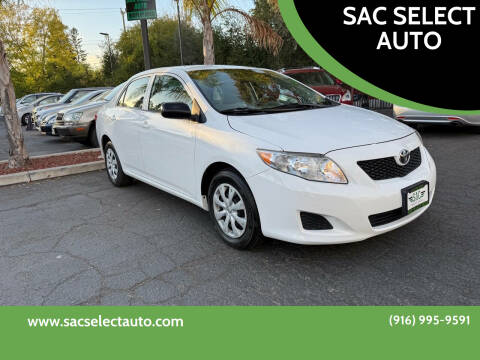 2009 Toyota Corolla for sale at SAC SELECT AUTO in Sacramento CA