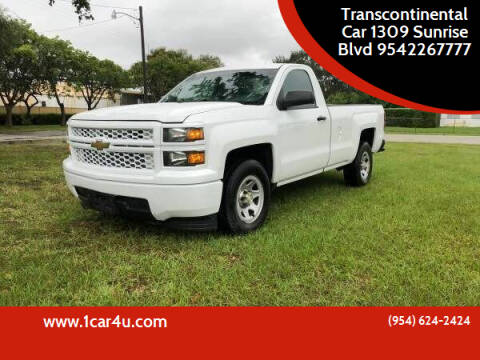 2014 Chevrolet Silverado 1500 for sale at Transcontinental Car in Fort Lauderdale FL