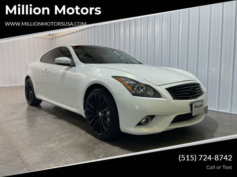 2014 Infiniti Q60 Coupe for sale at Million Motors in Adel IA