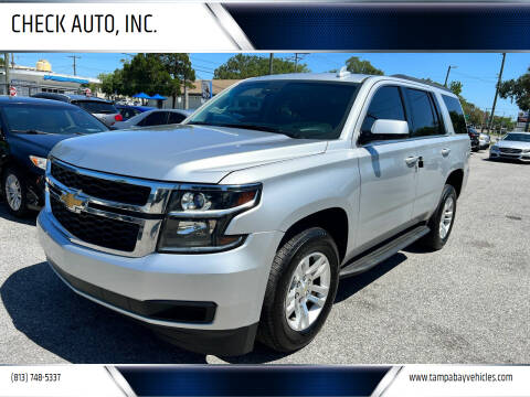 2015 Chevrolet Tahoe for sale at CHECK AUTO, INC. in Tampa FL