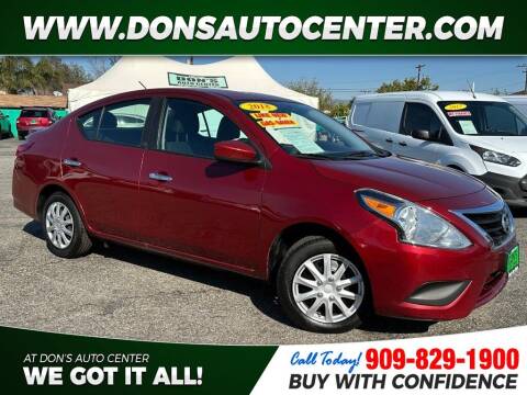 2018 Nissan Versa for sale at Dons Auto Center in Fontana CA