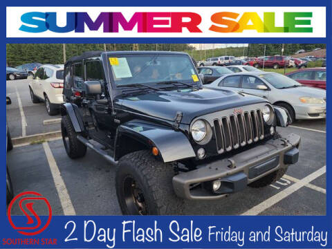 2016 Jeep Wrangler Unlimited for sale at Southern Star Automotive, Inc. in Duluth GA
