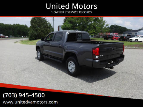 2021 Toyota Tacoma for sale at United Motors in Fredericksburg VA