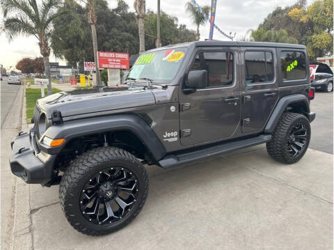 2018 Jeep Wrangler Unlimited for sale at Dealers Choice Inc in Farmersville CA