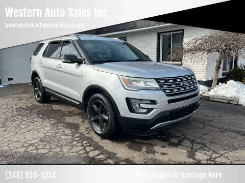2016 Ford Explorer for sale at Western Auto Sales Inc in Farmington Hills MI