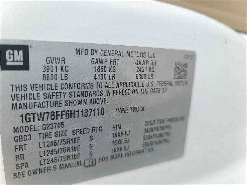 2017 GMC Savana 2500