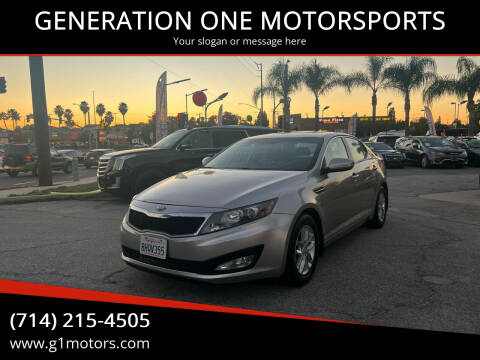 2015 Kia Optima for sale at GENERATION ONE MOTORSPORTS in La Habra CA