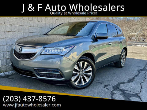 2016 Acura MDX for sale at J & F Auto Wholesalers in Waterbury CT