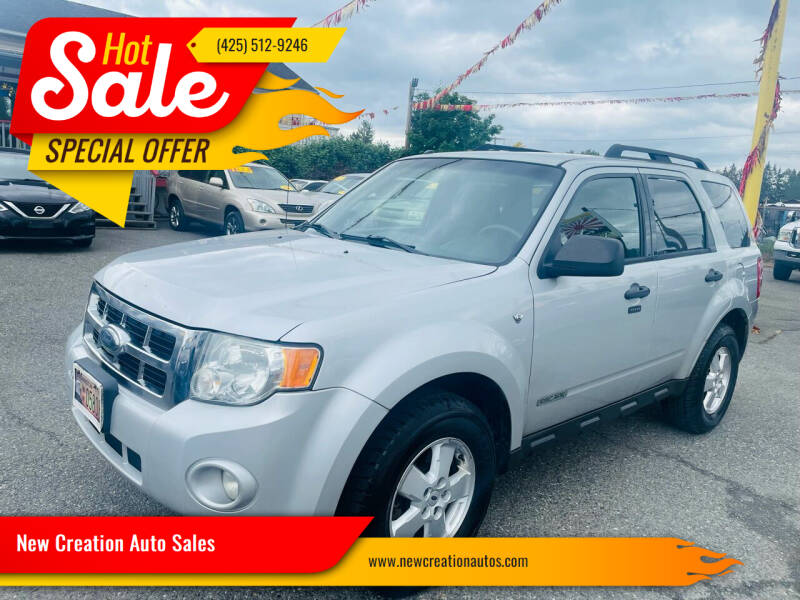 2008 Ford Escape for sale at New Creation Auto Sales in Everett WA