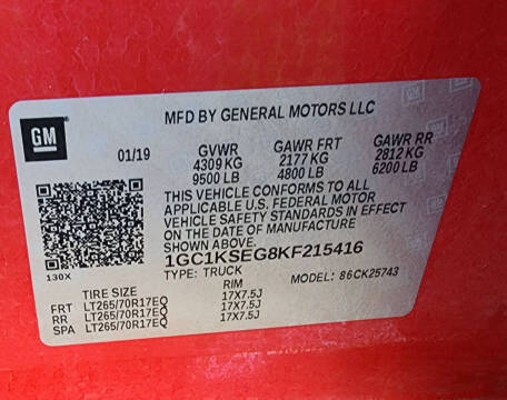 2019 Chevrolet Silverado 2500HD