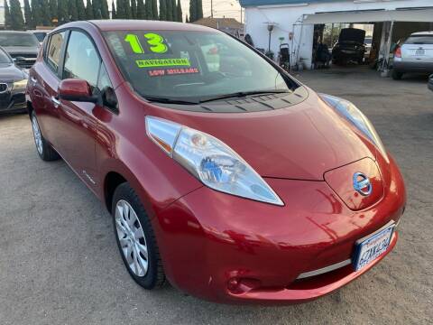 2013 Nissan LEAF for sale at CAR GENERATION CENTER, INC. in Los Angeles CA