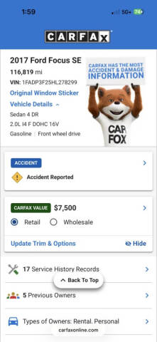 2017 Ford Focus SE